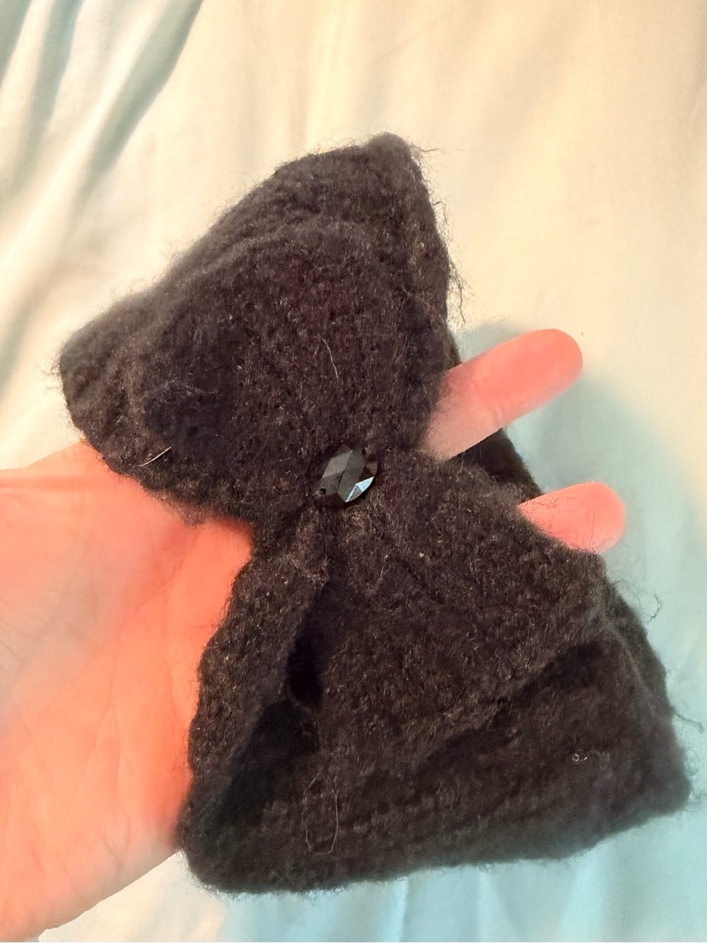 Bow knit headband